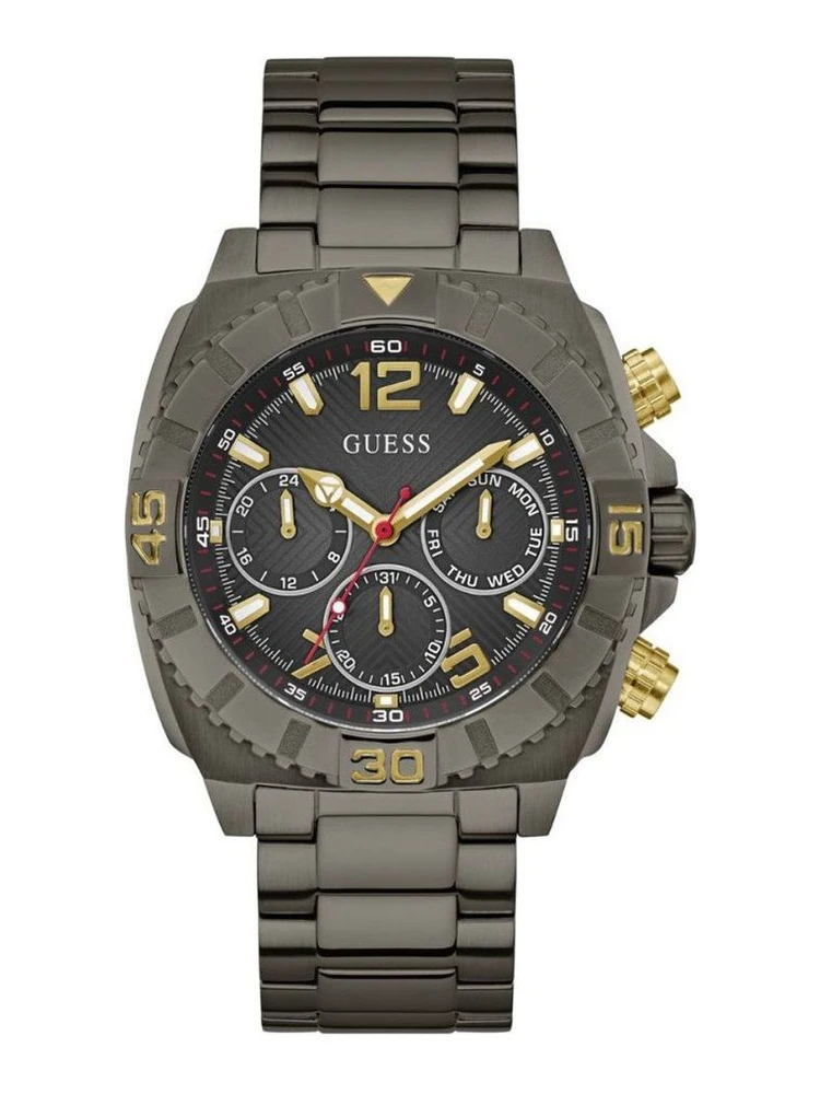 Gray Stainless Steel Dress Watch