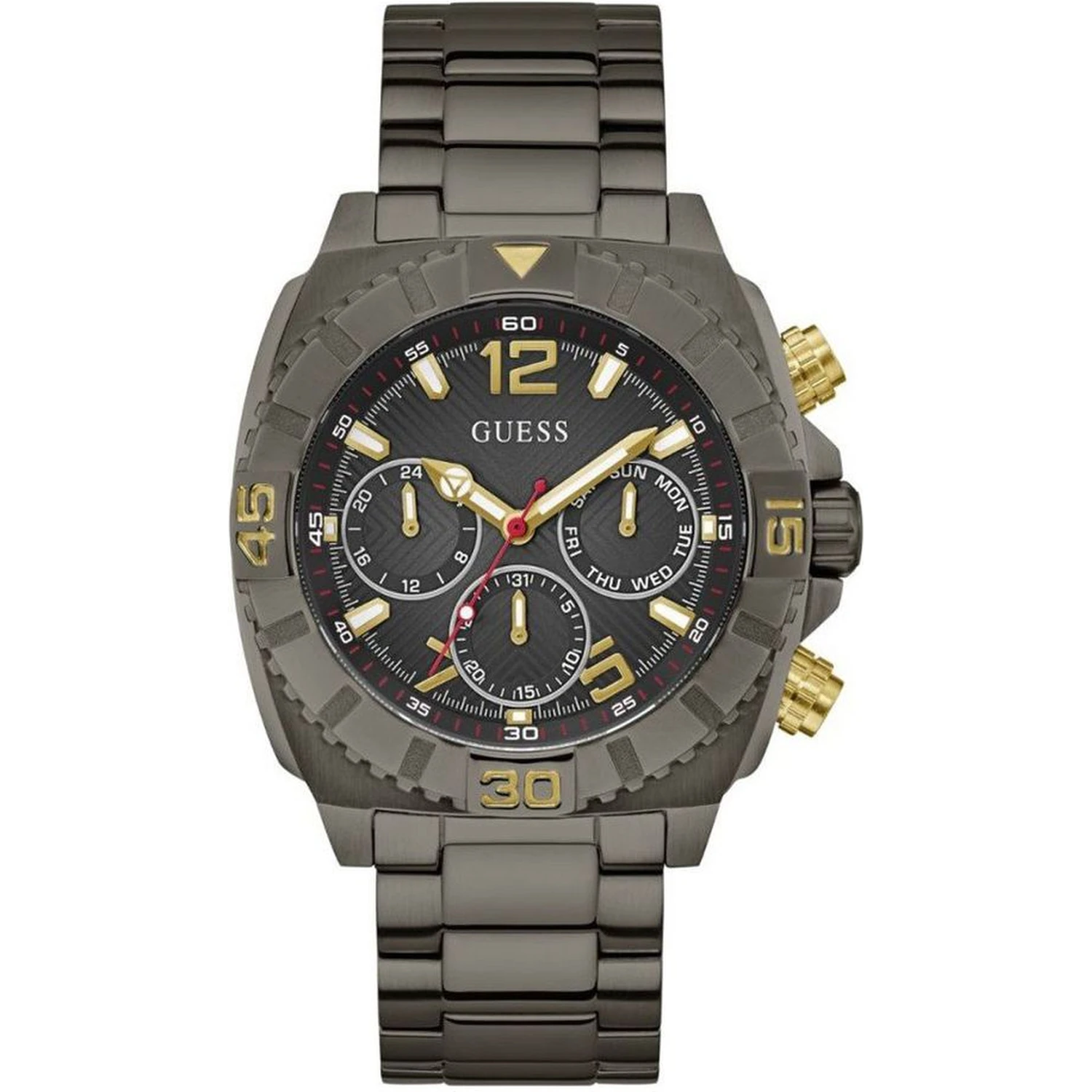 Gray Stainless Steel Dress Watch