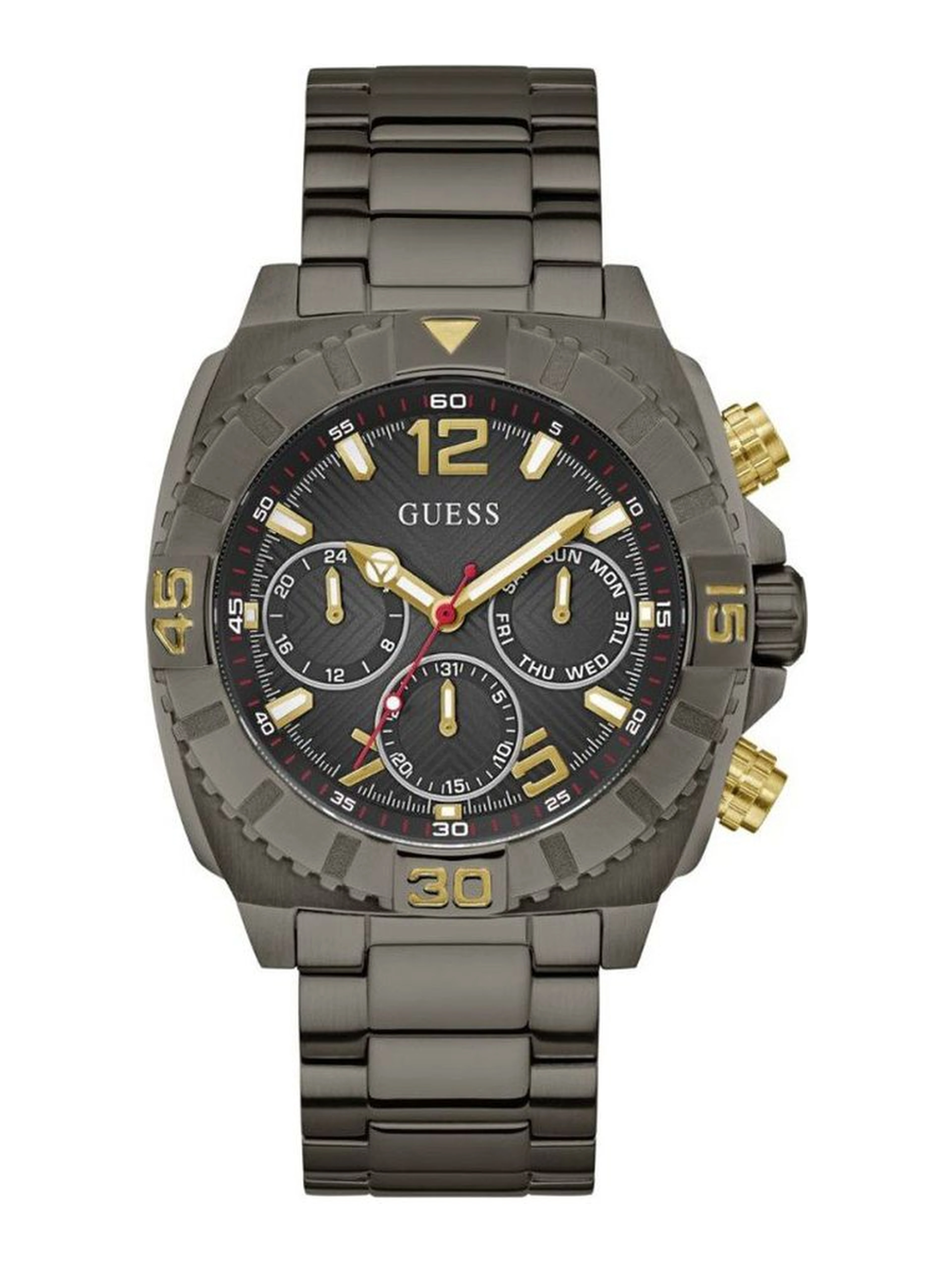 Gray Stainless Steel Dress Watch