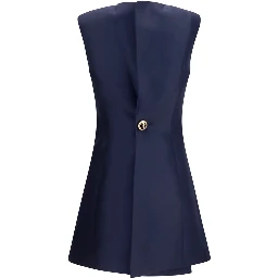 Blue Wool Oves Aries Casual Dress