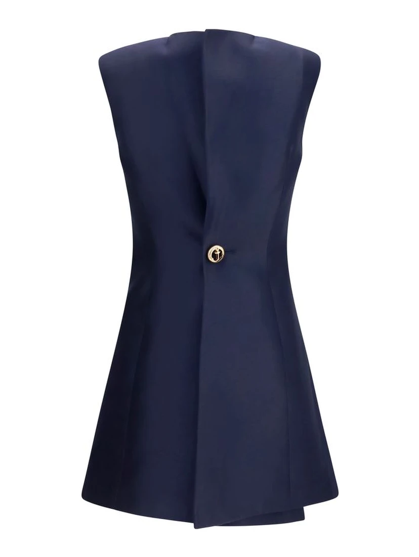 Blue Wool Oves Aries Casual Dress