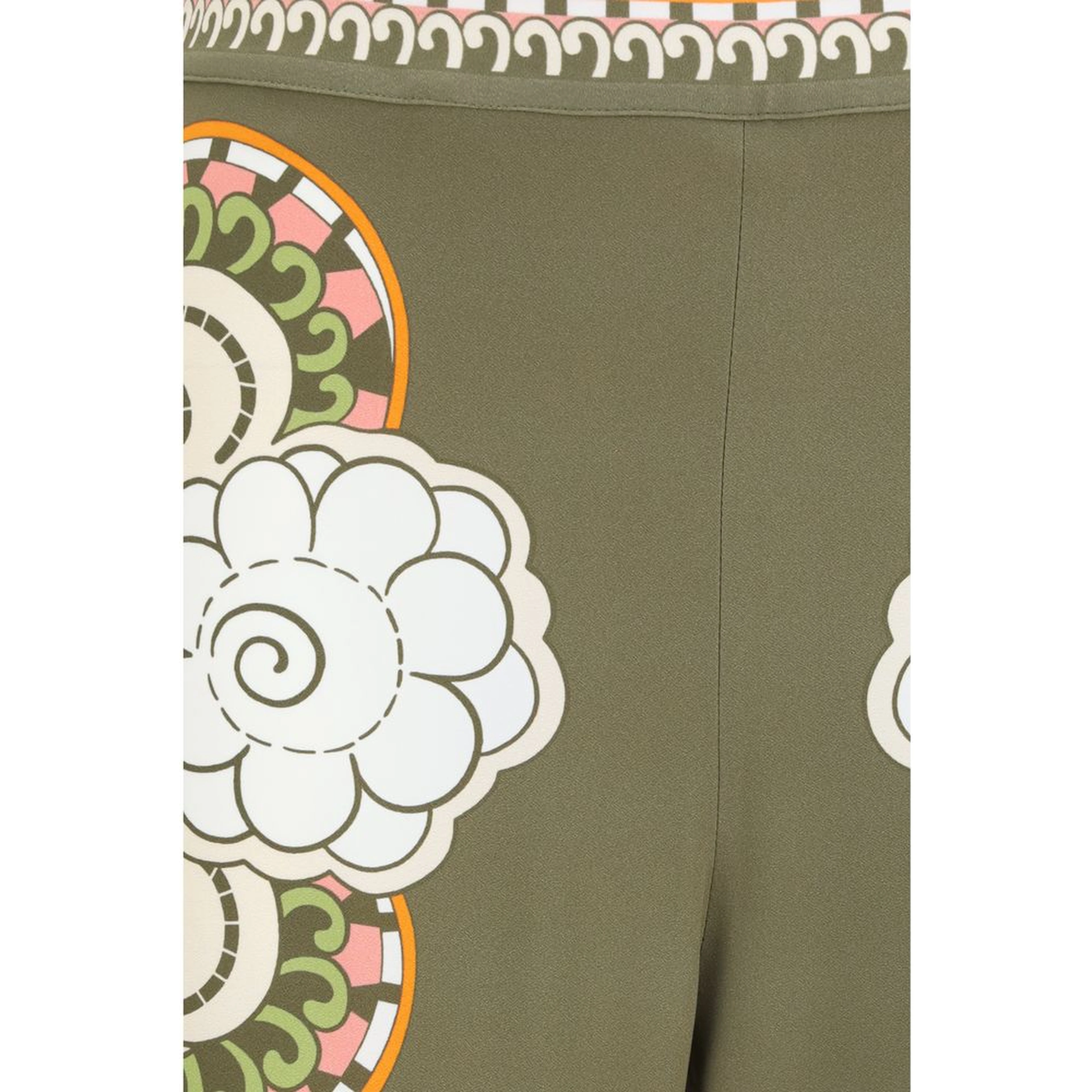 Multicolor Viscose Casual Pants