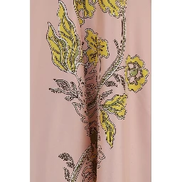 Multicolor Silk Casual Dress