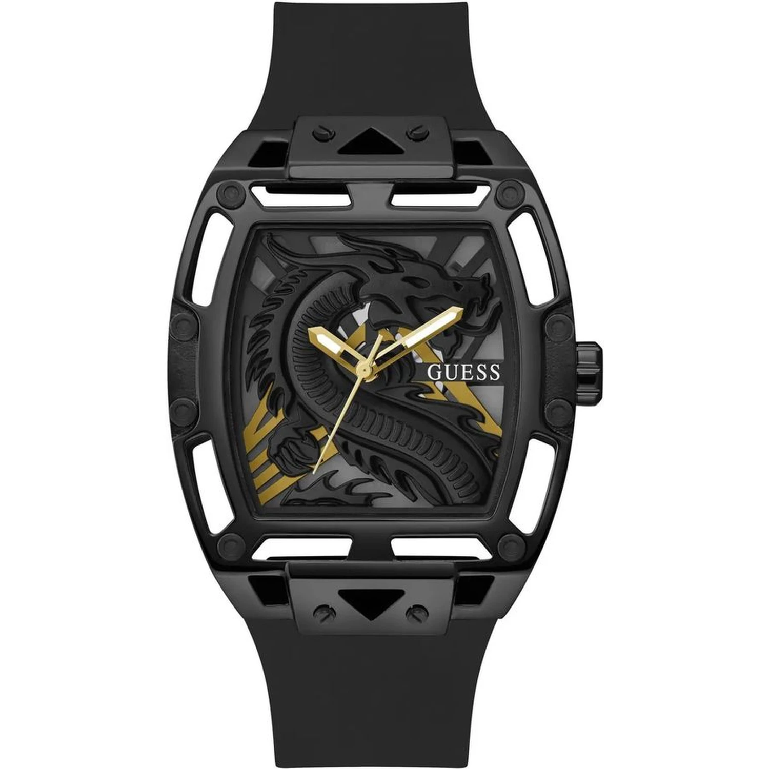 Black Synthetic Dress Watch