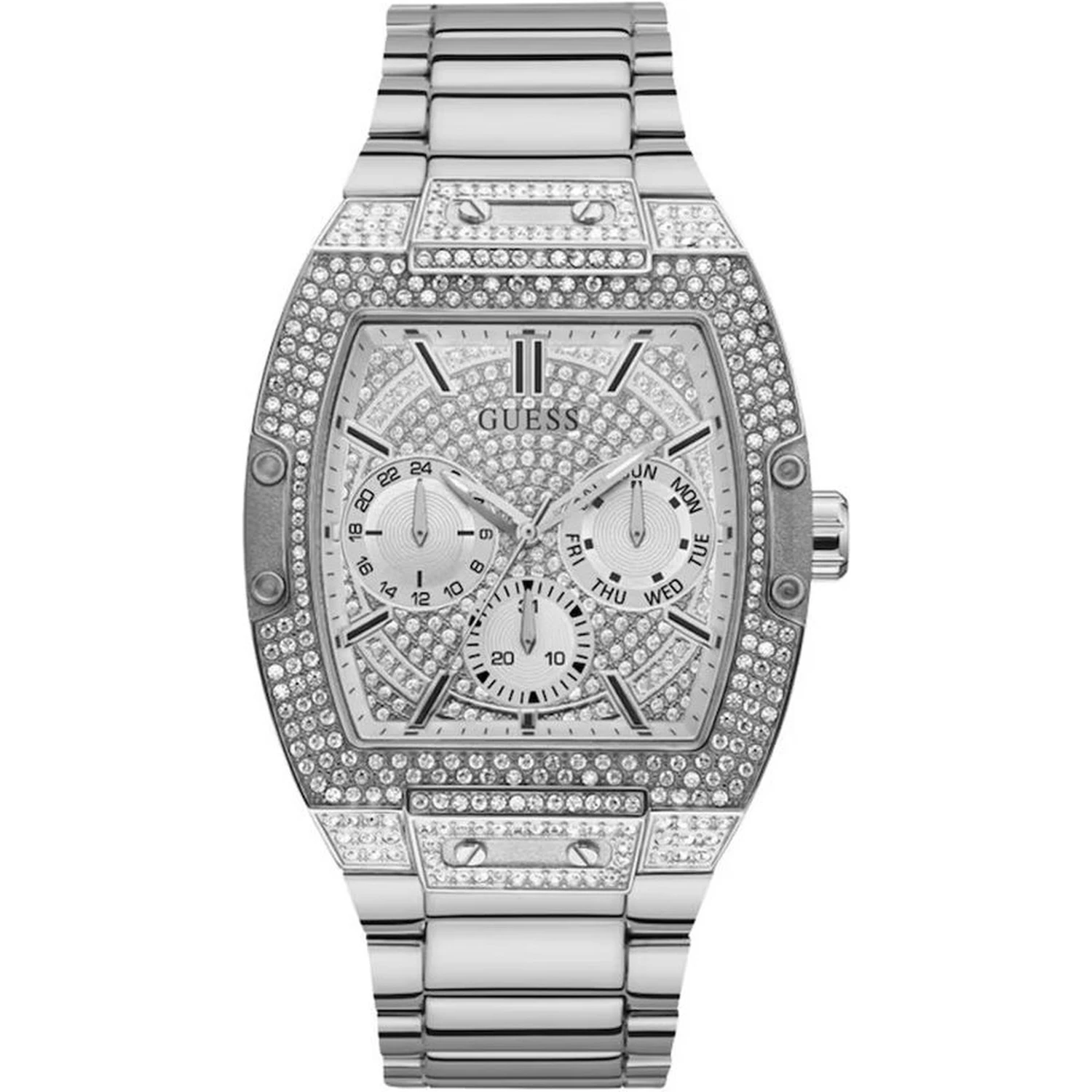 Gray Stainless Steel Dress Watch