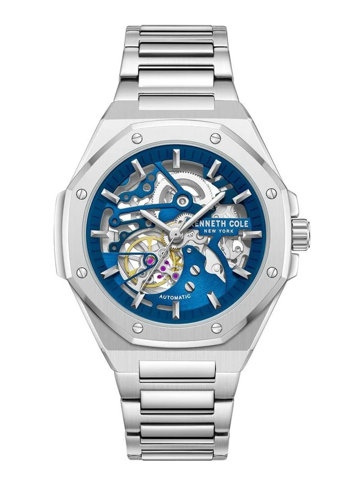 Gray Stainless Steel Dress Watch