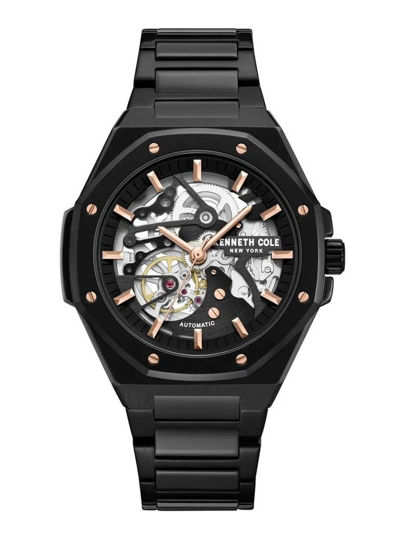 Black Stainless Steel Dress Watch
