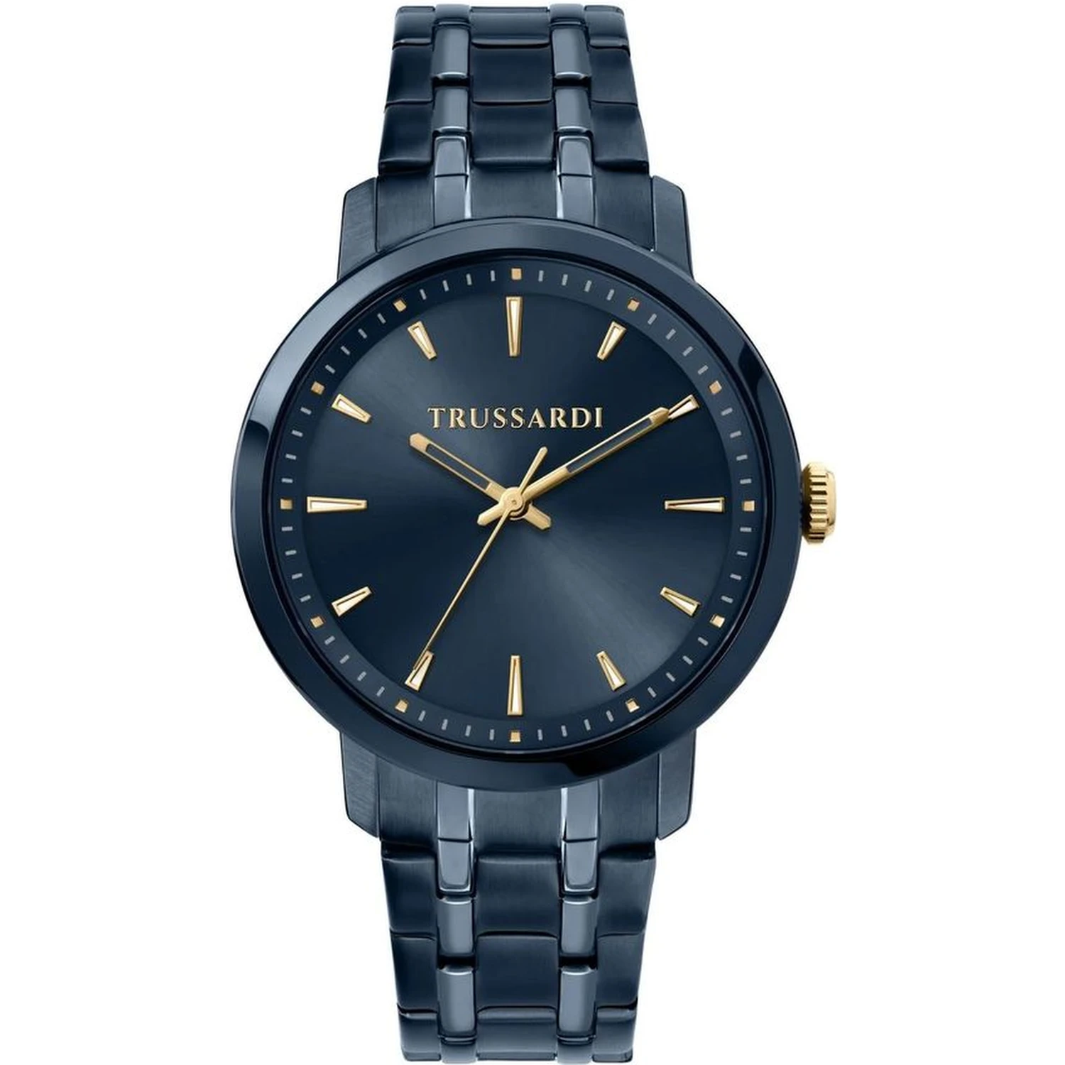 Blue Stainless Steel Dress Watch