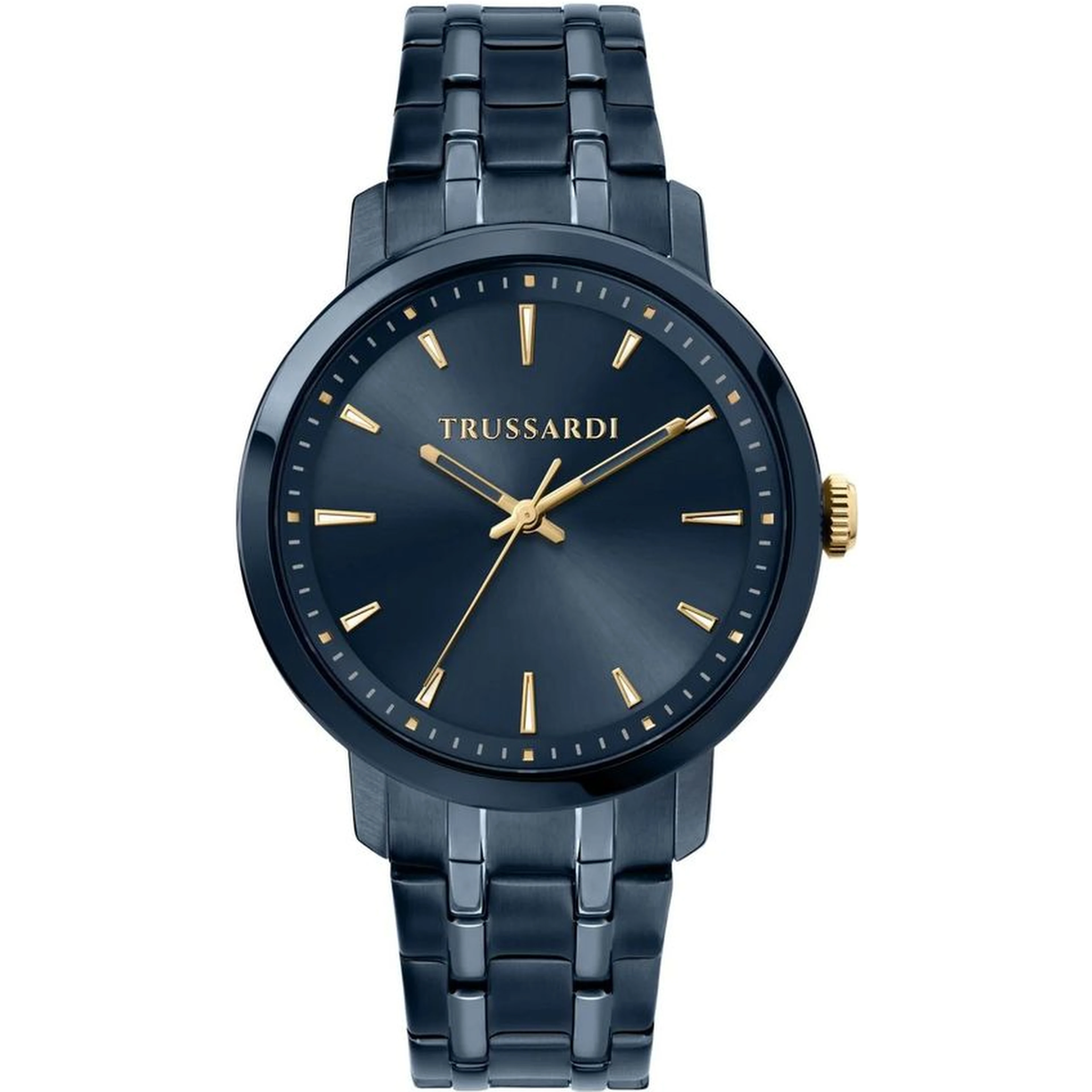 Blue Stainless Steel Dress Watch