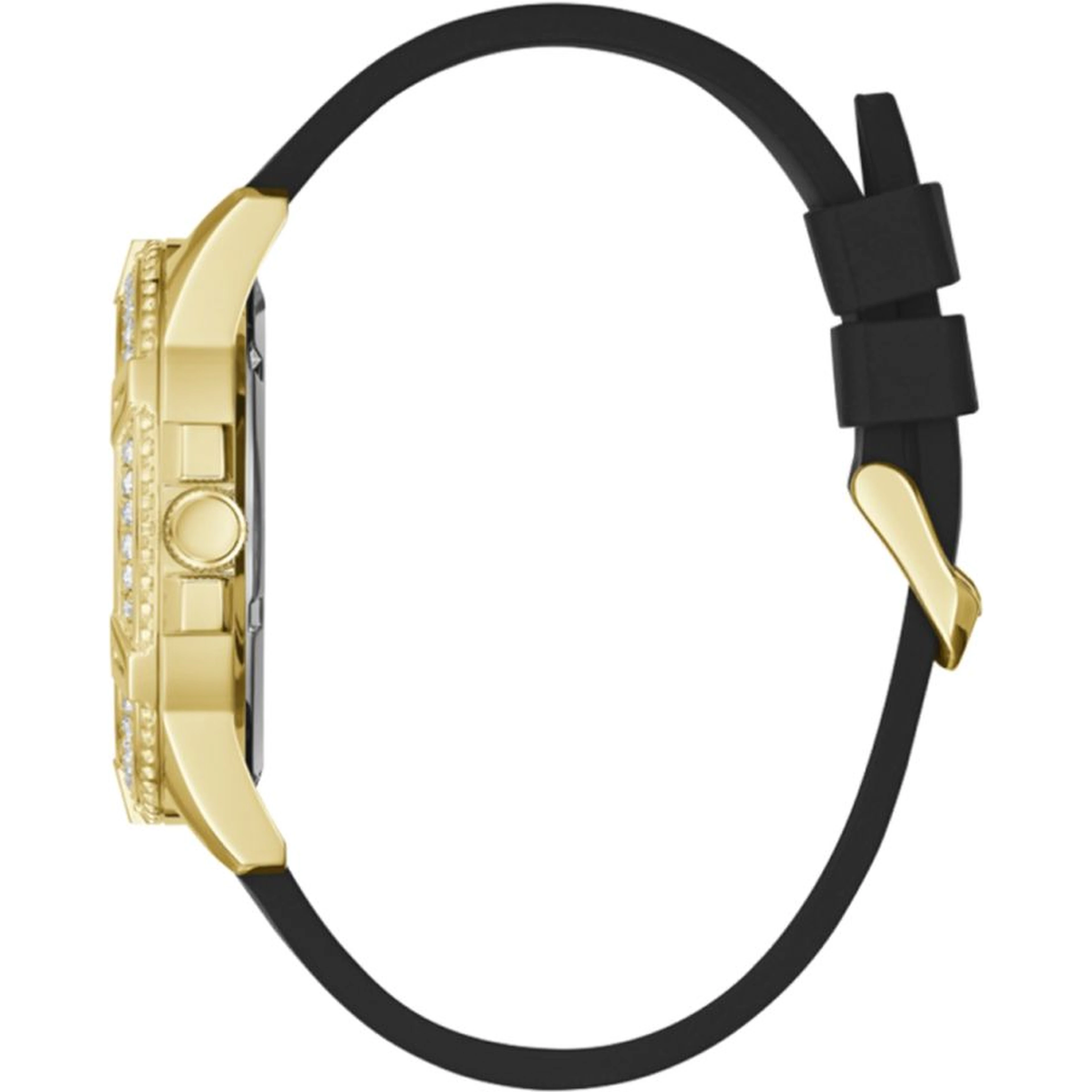 Black Synthetic Bracelet Watch
