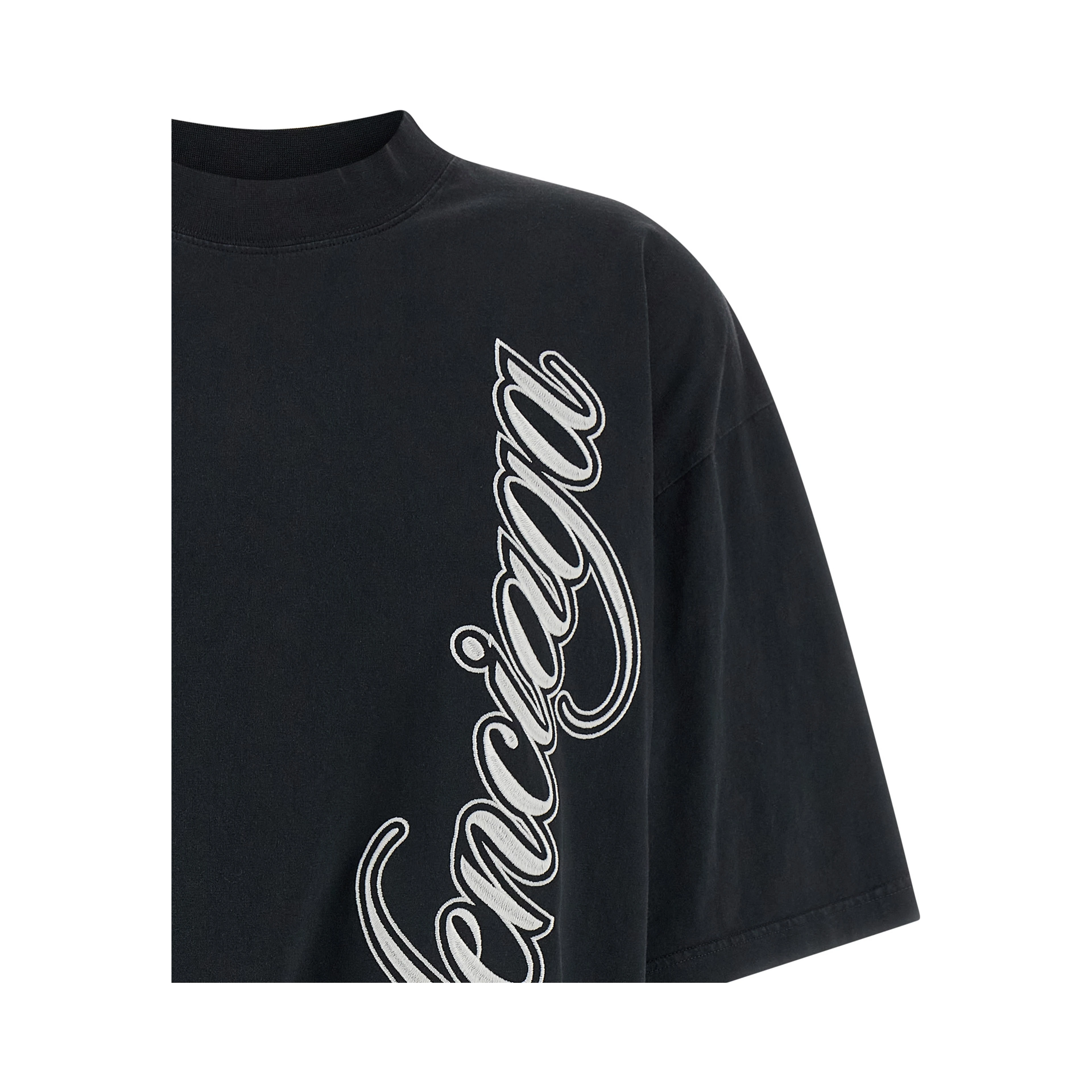 Black Cotton T-Shirt