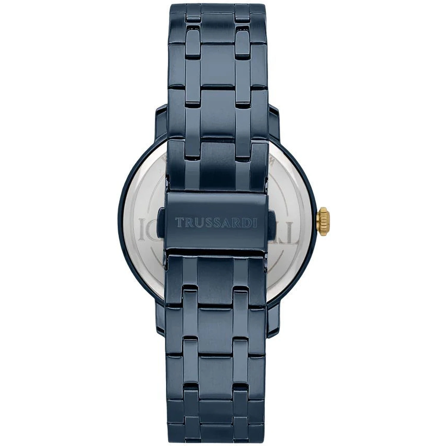 Blue Stainless Steel Dress Watch