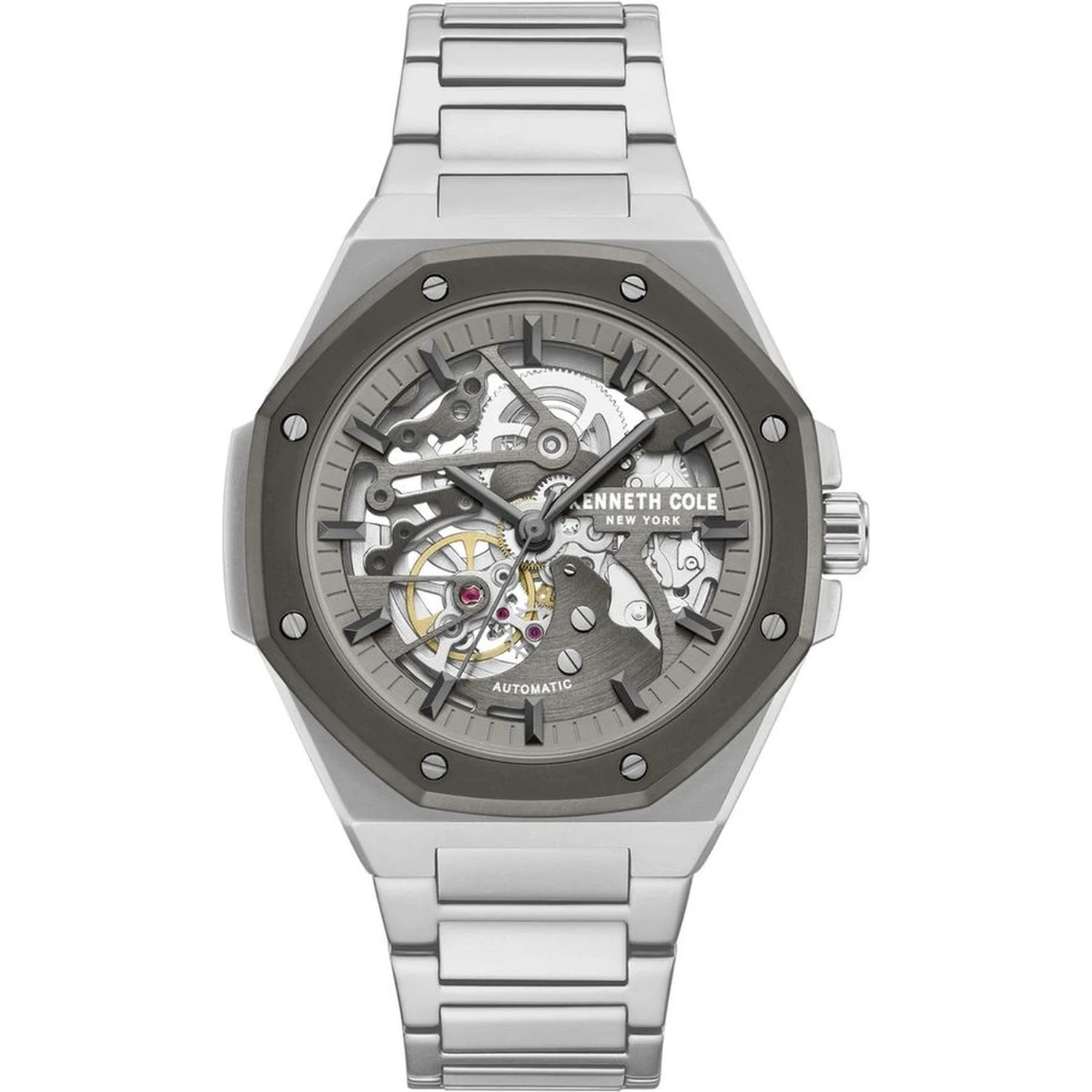 Gray Stainless Steel Dress Watch