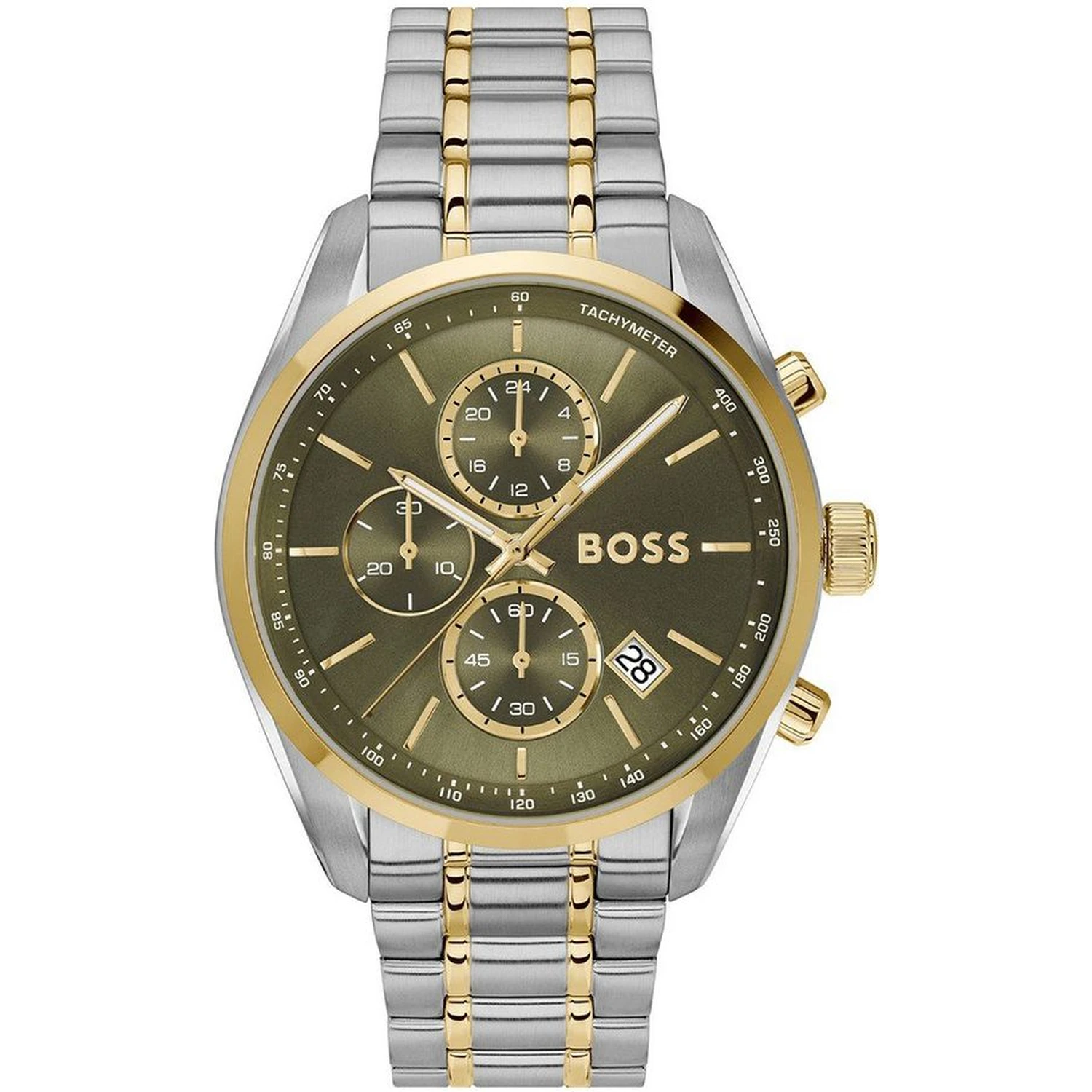 Gray Stainless Steel Dress Watch