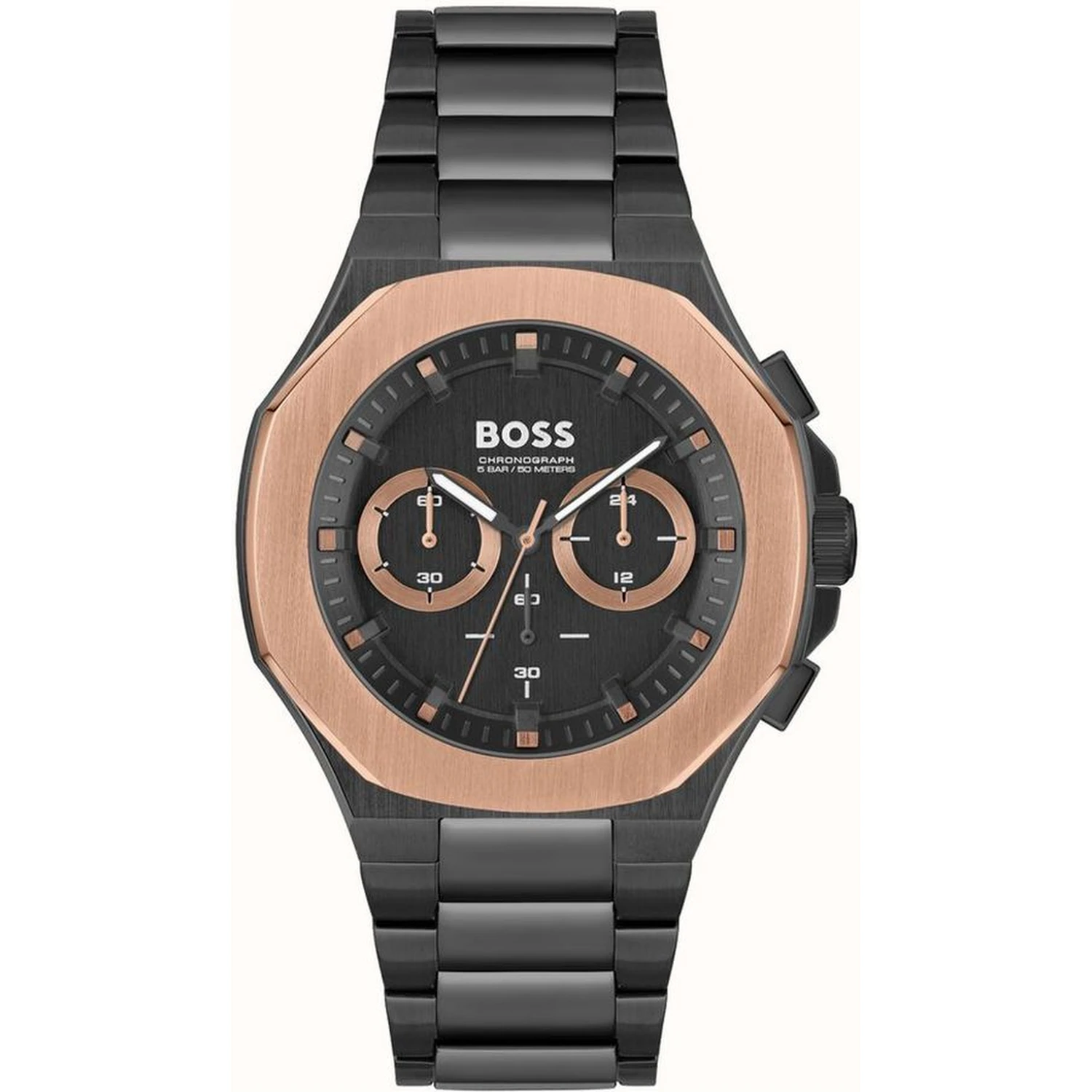 Black Stainless Steel Bracelet Watch