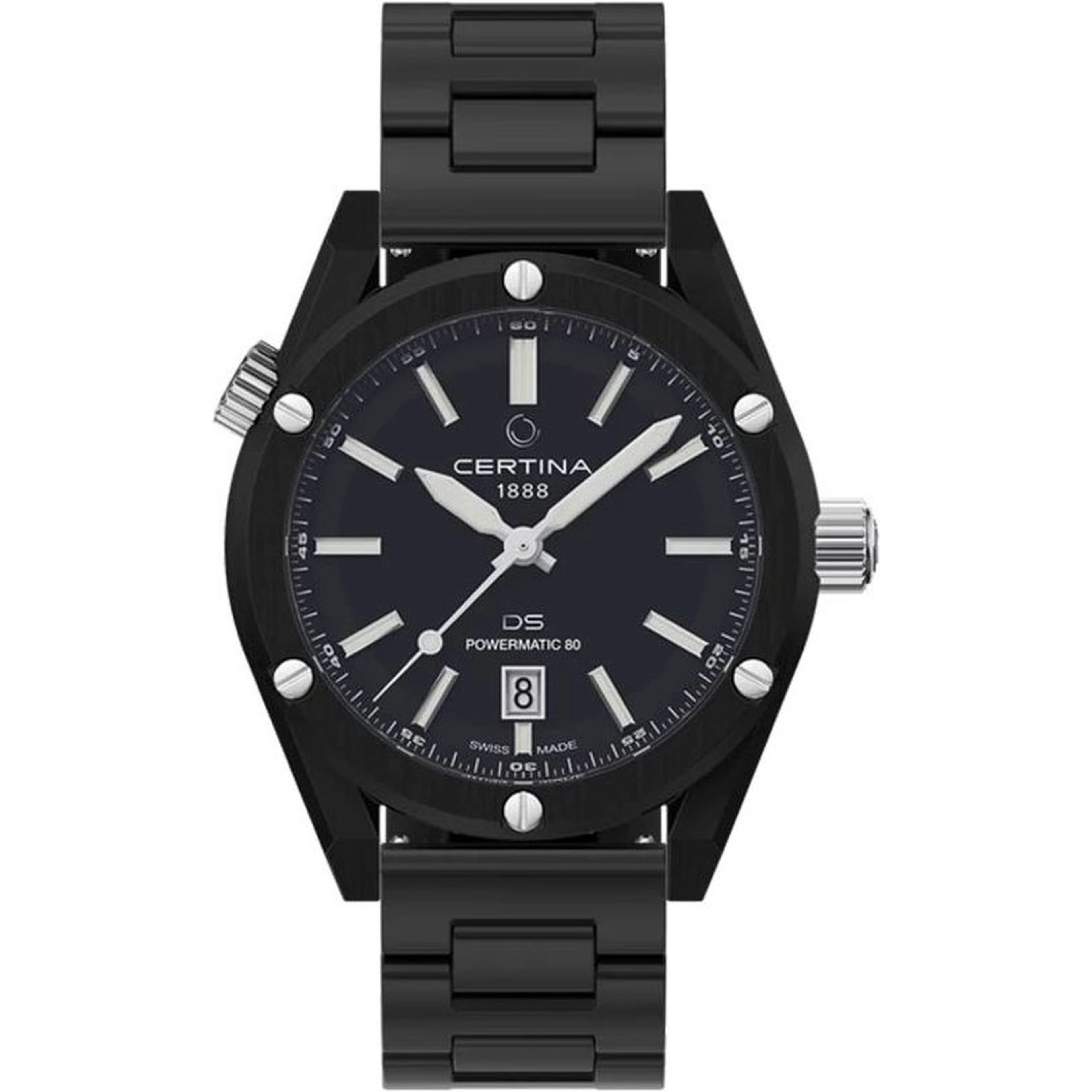 Black Stainless Steel Dress Watch