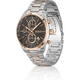 Gray Stainless Steel Dress Watch
