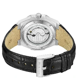 Black Leather Dress Watch
