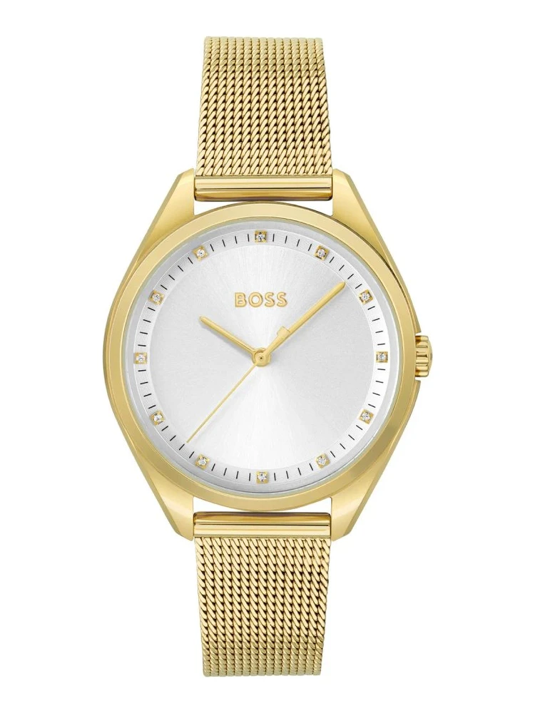 Gold Stainless Steel Dress Watch