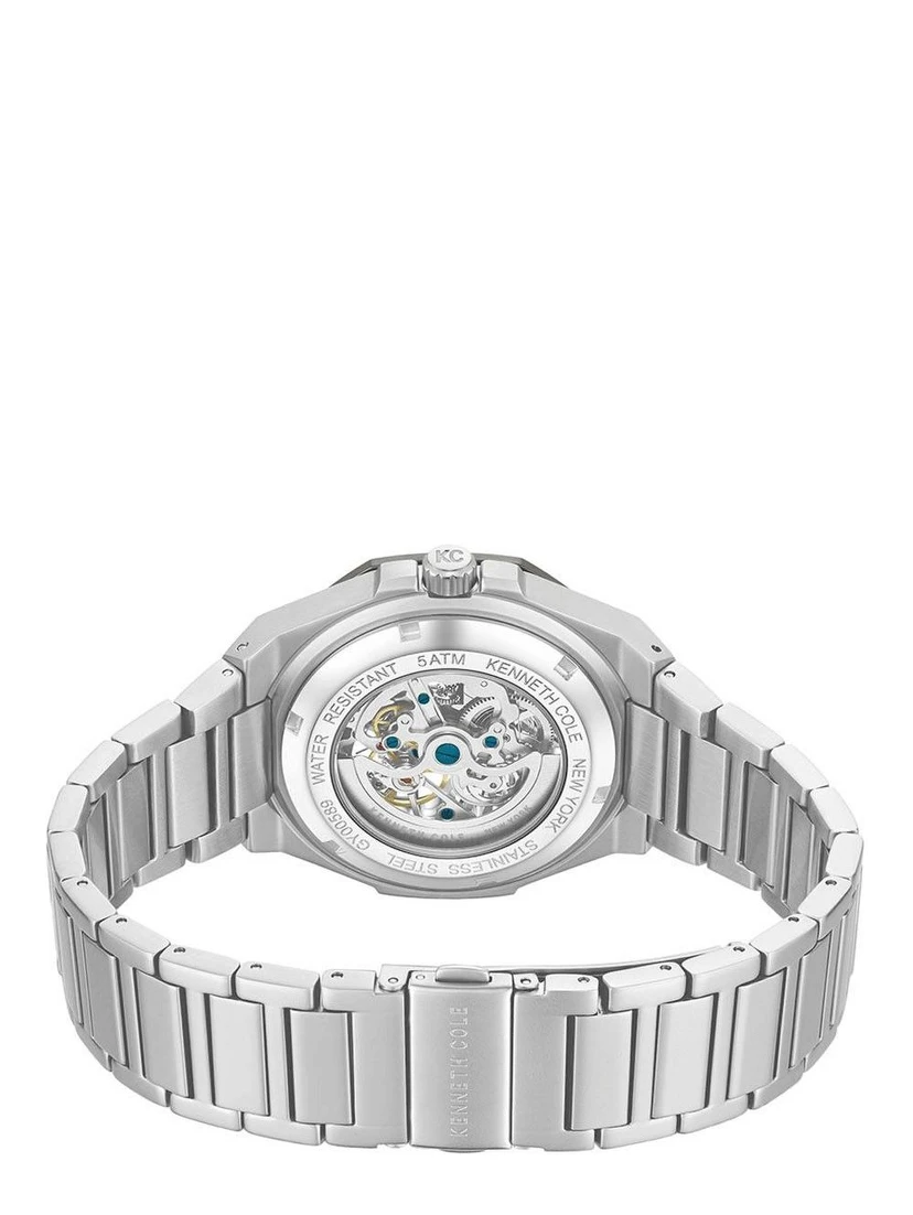 Gray Stainless Steel Dress Watch