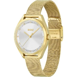 Gold Stainless Steel Dress Watch