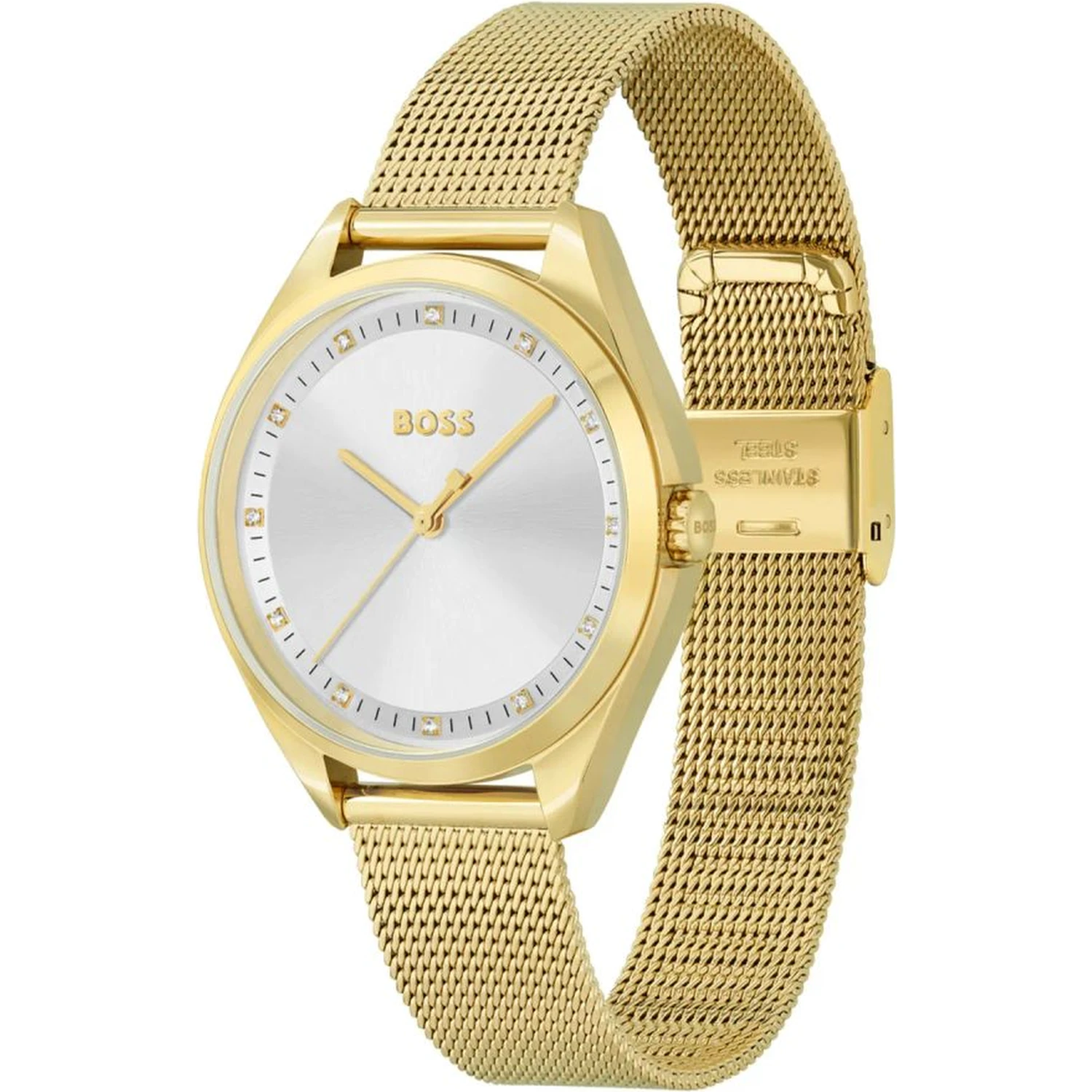 Gold Stainless Steel Dress Watch