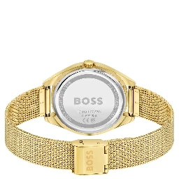 Gold Stainless Steel Dress Watch