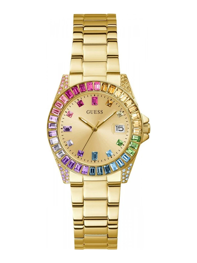 Gold Stainless Steel Dress Watch
