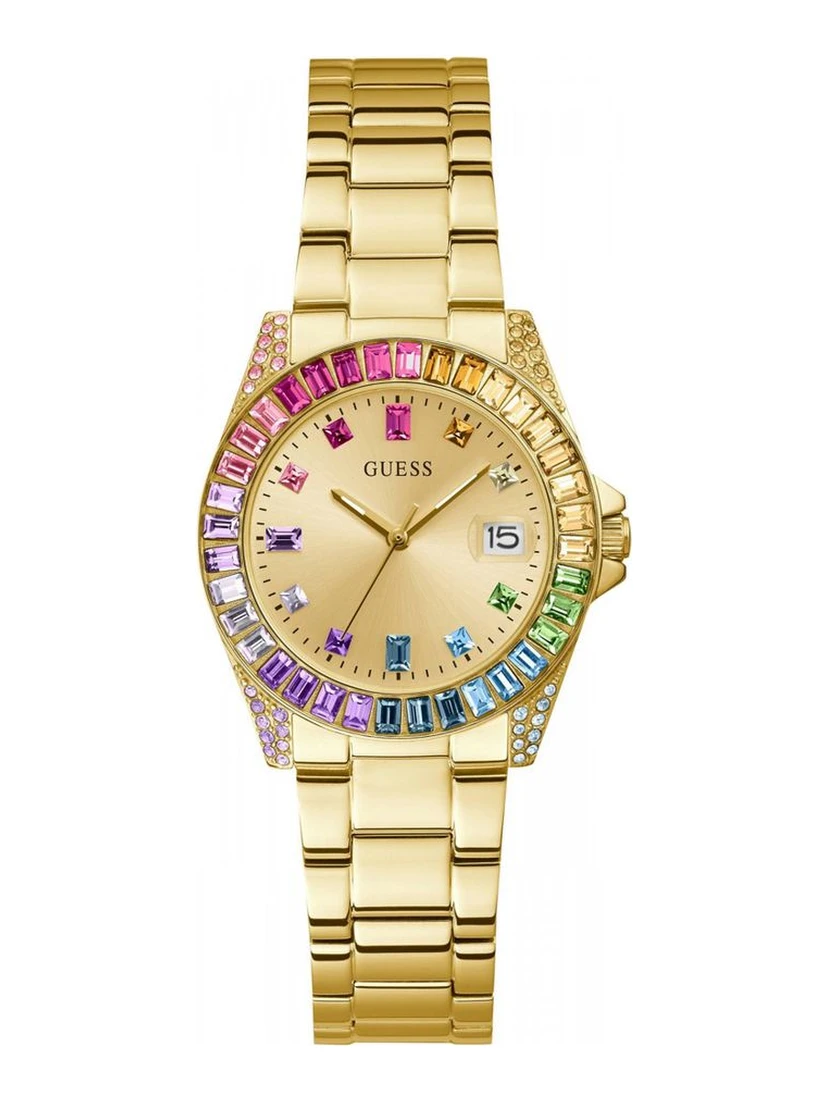 Gold Stainless Steel Dress Watch