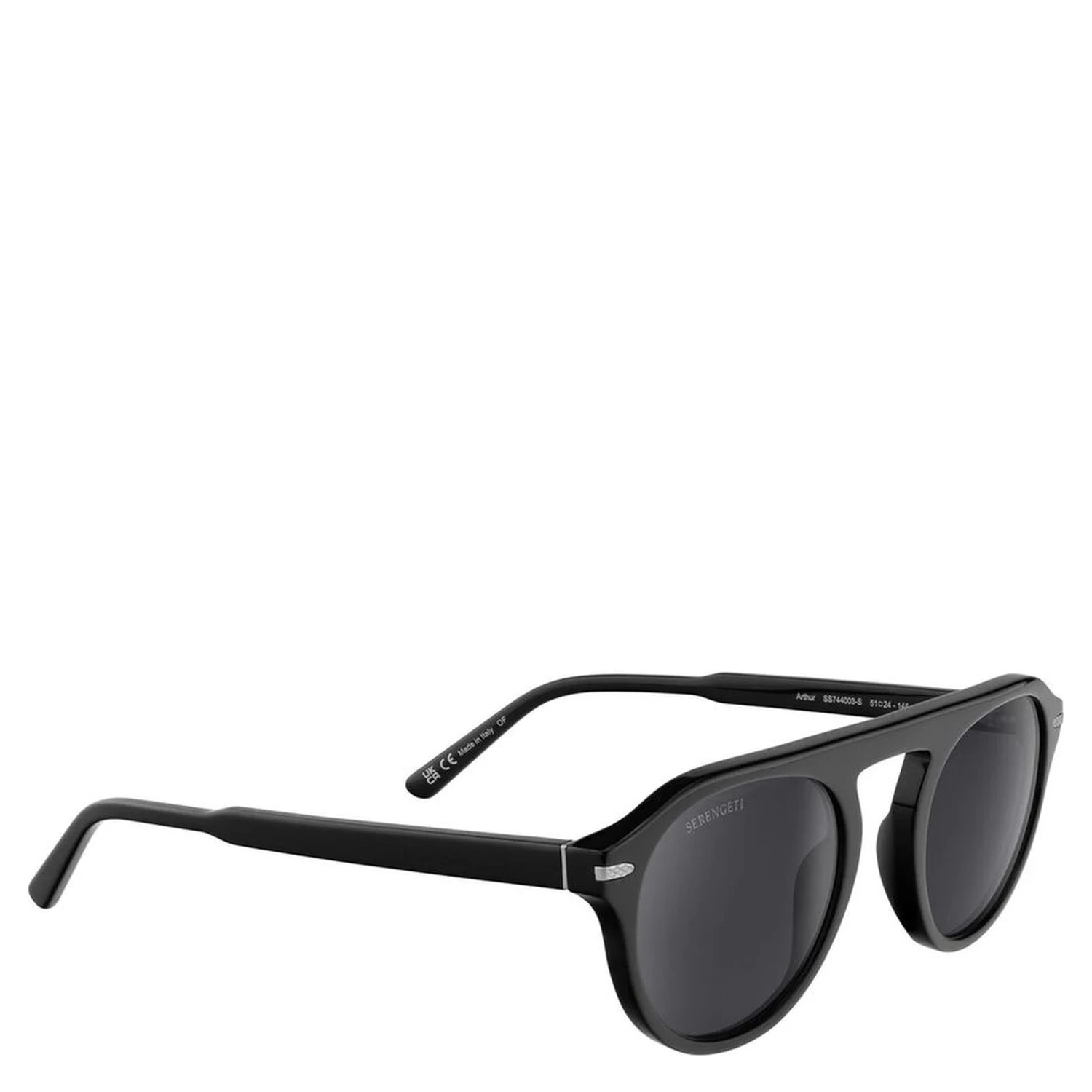 Gray Resin Sunglasses
