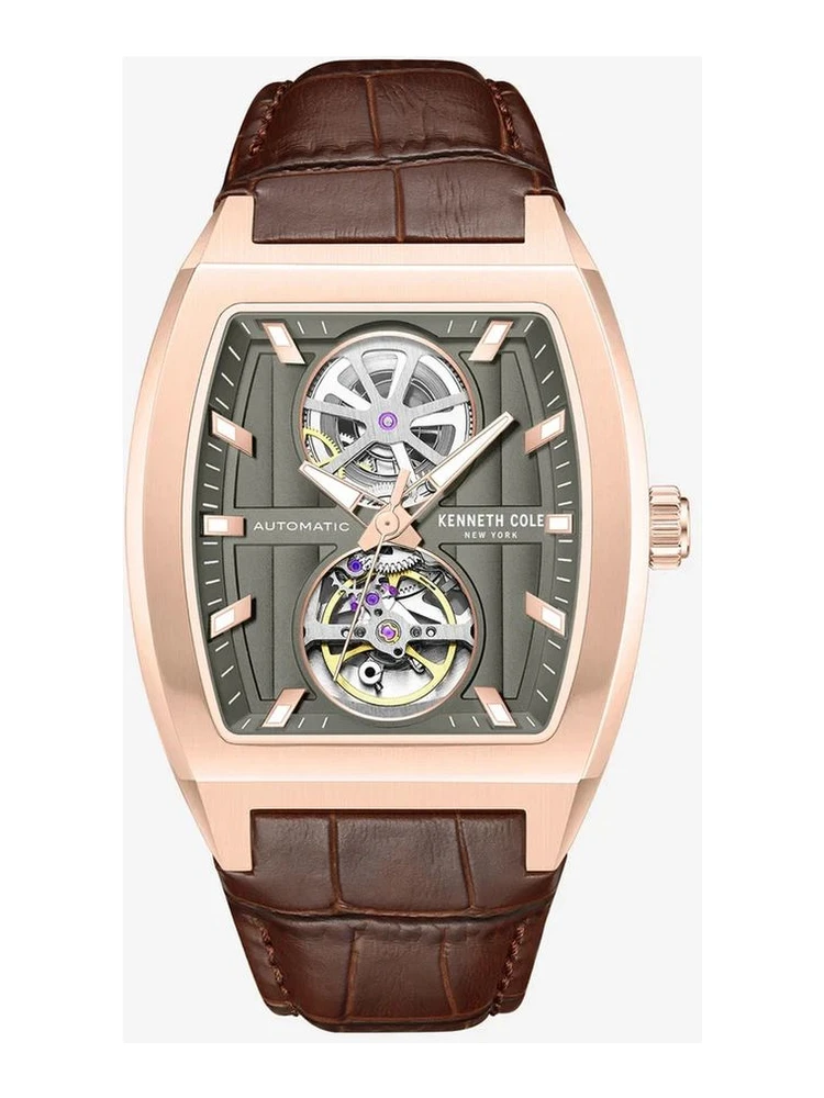Brown Leather Dress Watch
