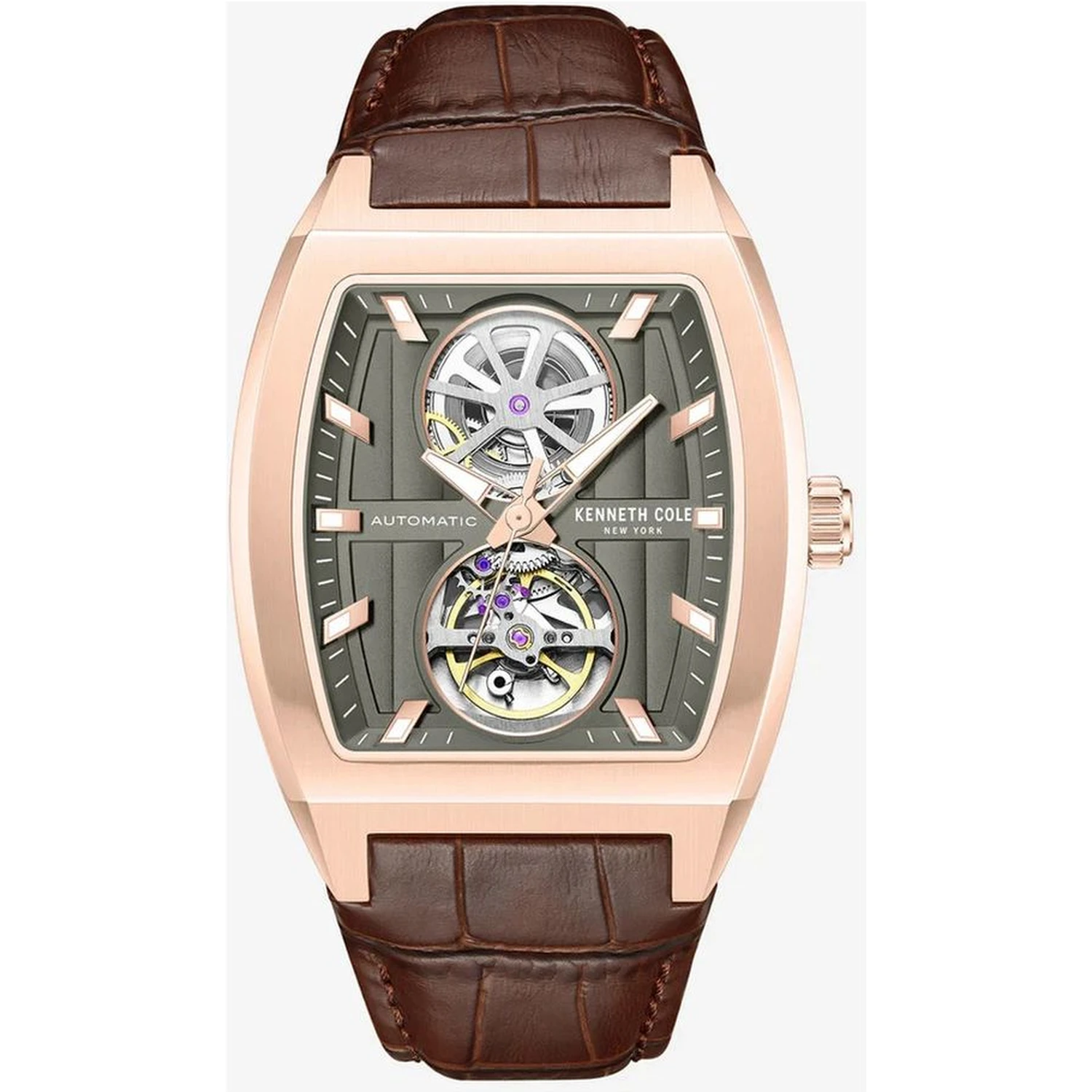 Brown Leather Dress Watch