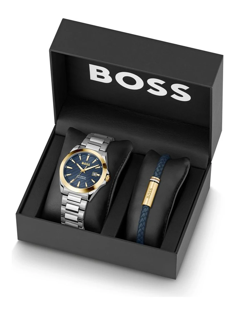 Gray Stainless Steel Dress Watch