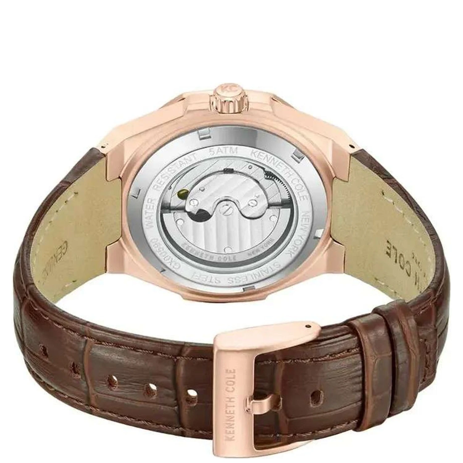 Brown Leather Dress Watch