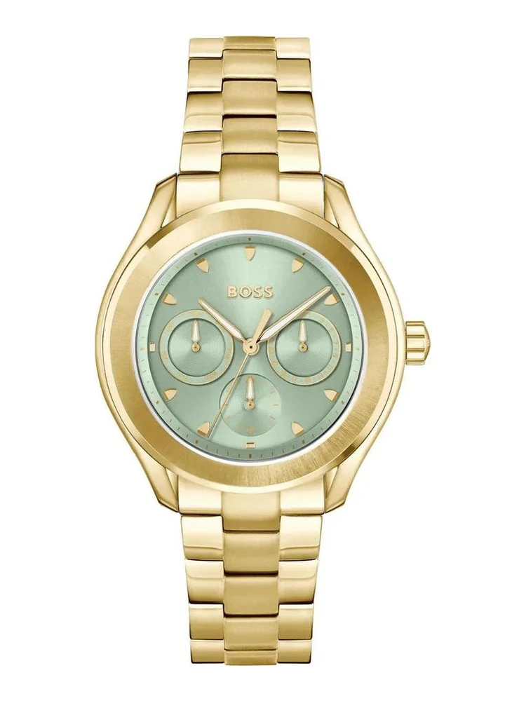 Gold Stainless Steel Dress Watch