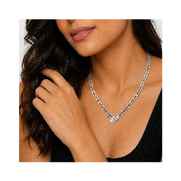 Gray Stainless Steel Necklace