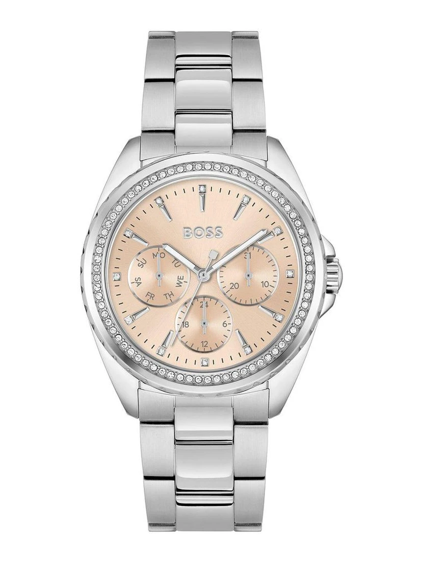 Gray Stainless Steel Dress Watch