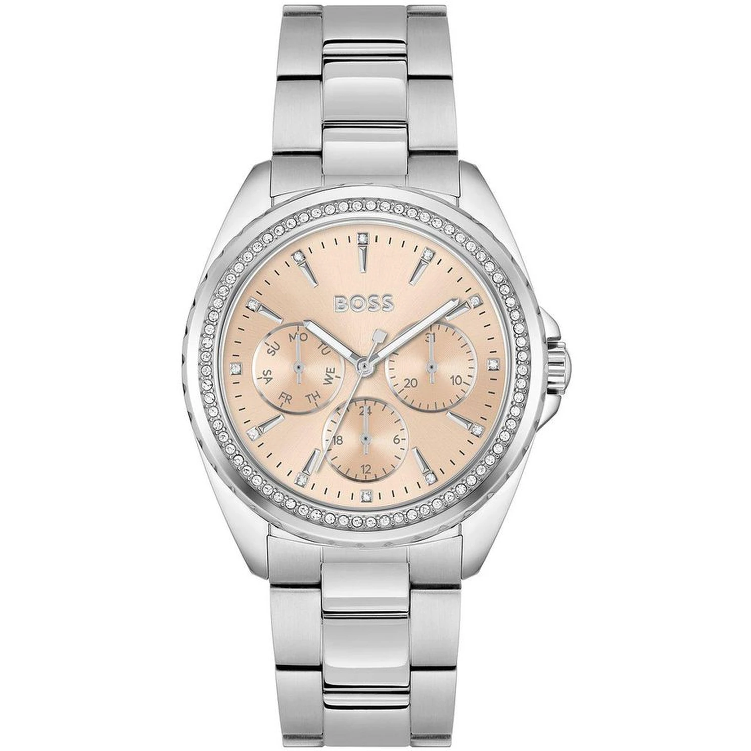Gray Stainless Steel Dress Watch