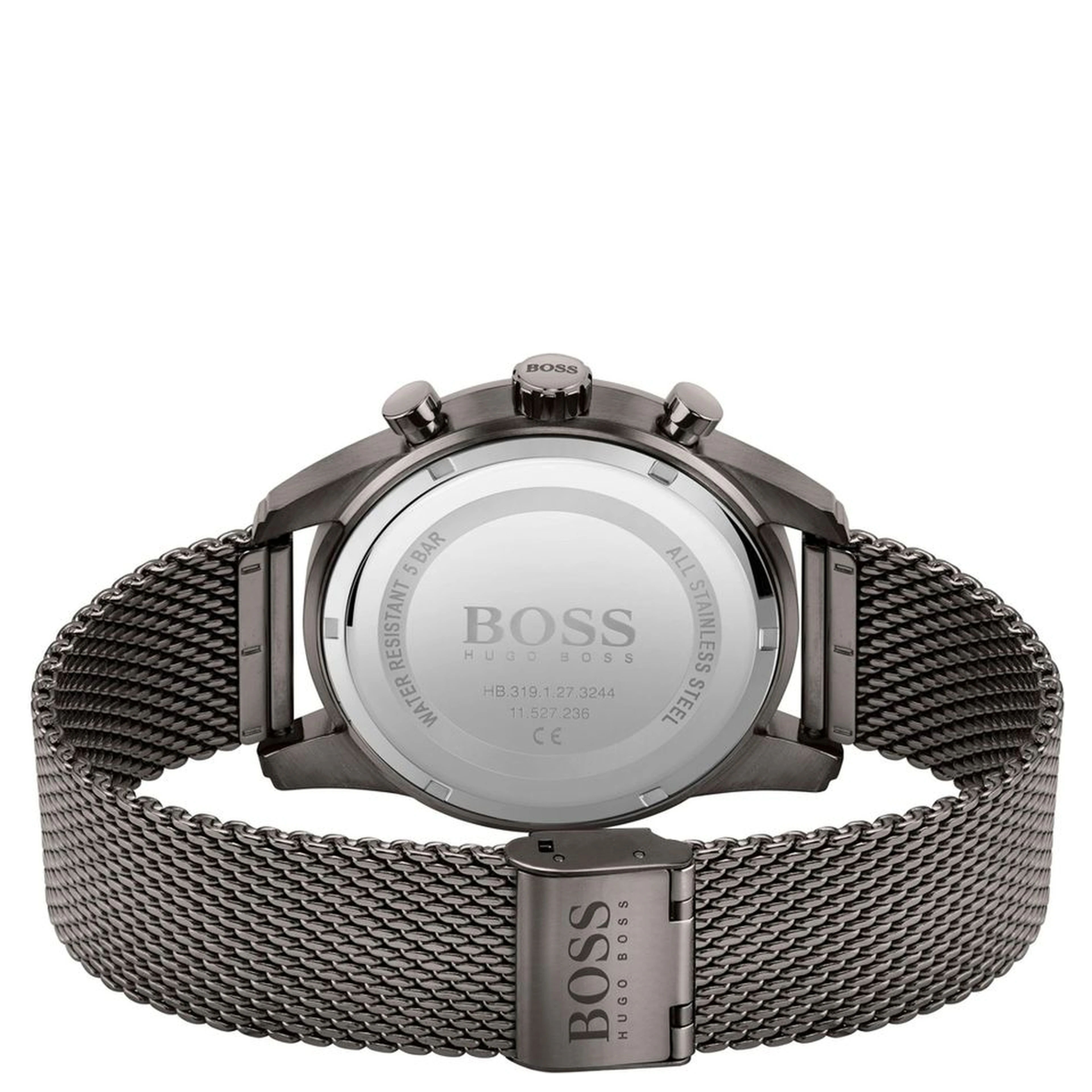 Gray Stainless Steel Dress Watch