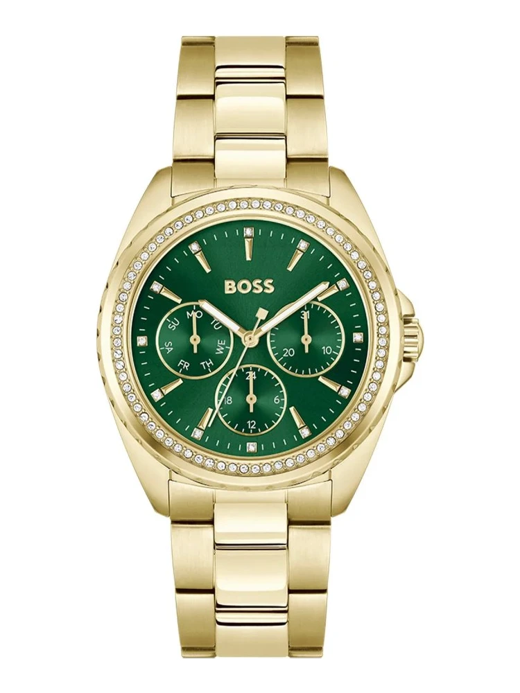 Gold Stainless Steel Dress Watch