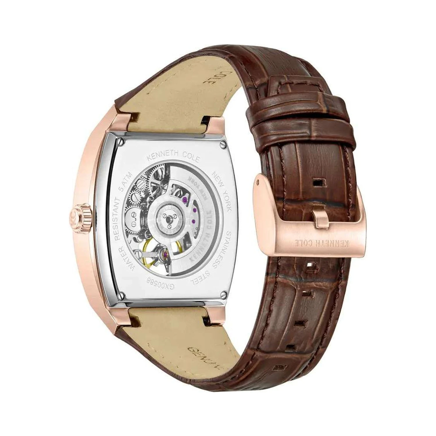 Brown Leather Dress Watch