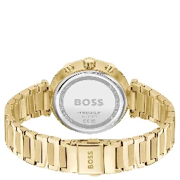Gold Stainless Steel Dress Watch