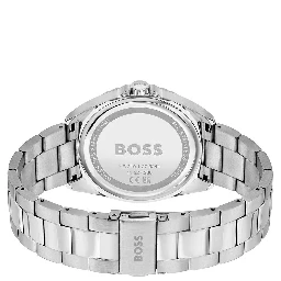 Gray Stainless Steel Dress Watch