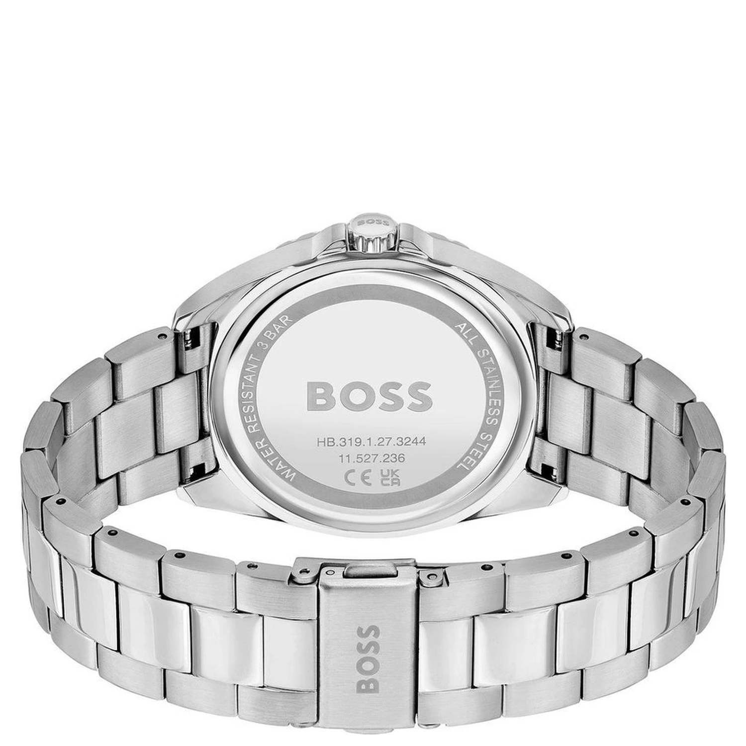 Gray Stainless Steel Dress Watch