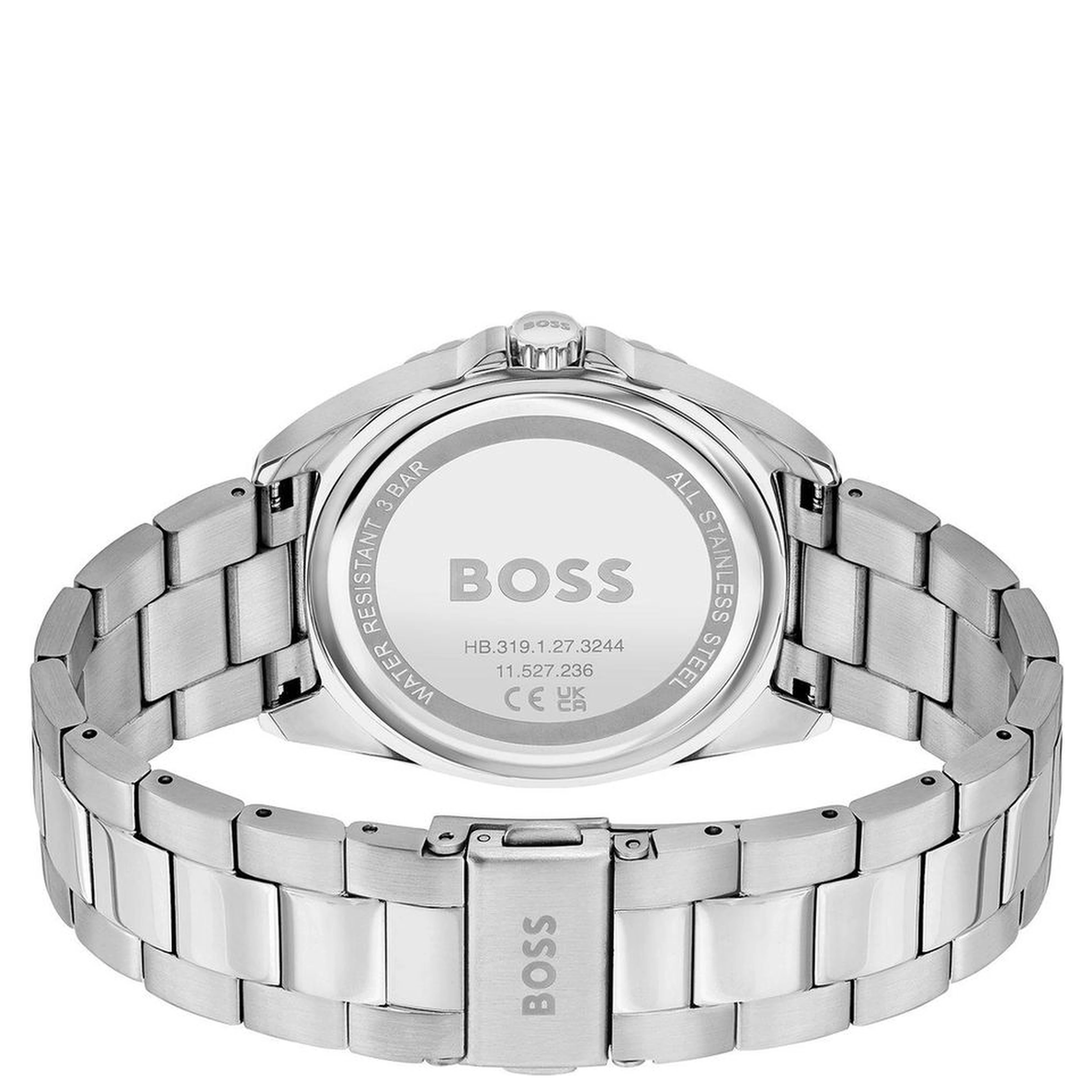 Gray Stainless Steel Dress Watch
