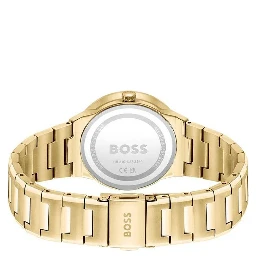Gold Stainless Steel Dress Watch