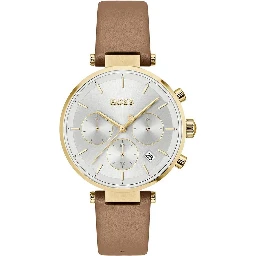 Brown Leather Dress Watch