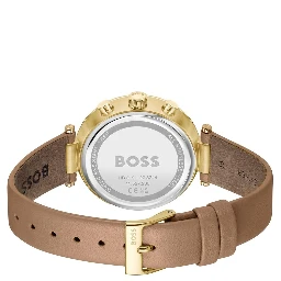 Brown Leather Dress Watch