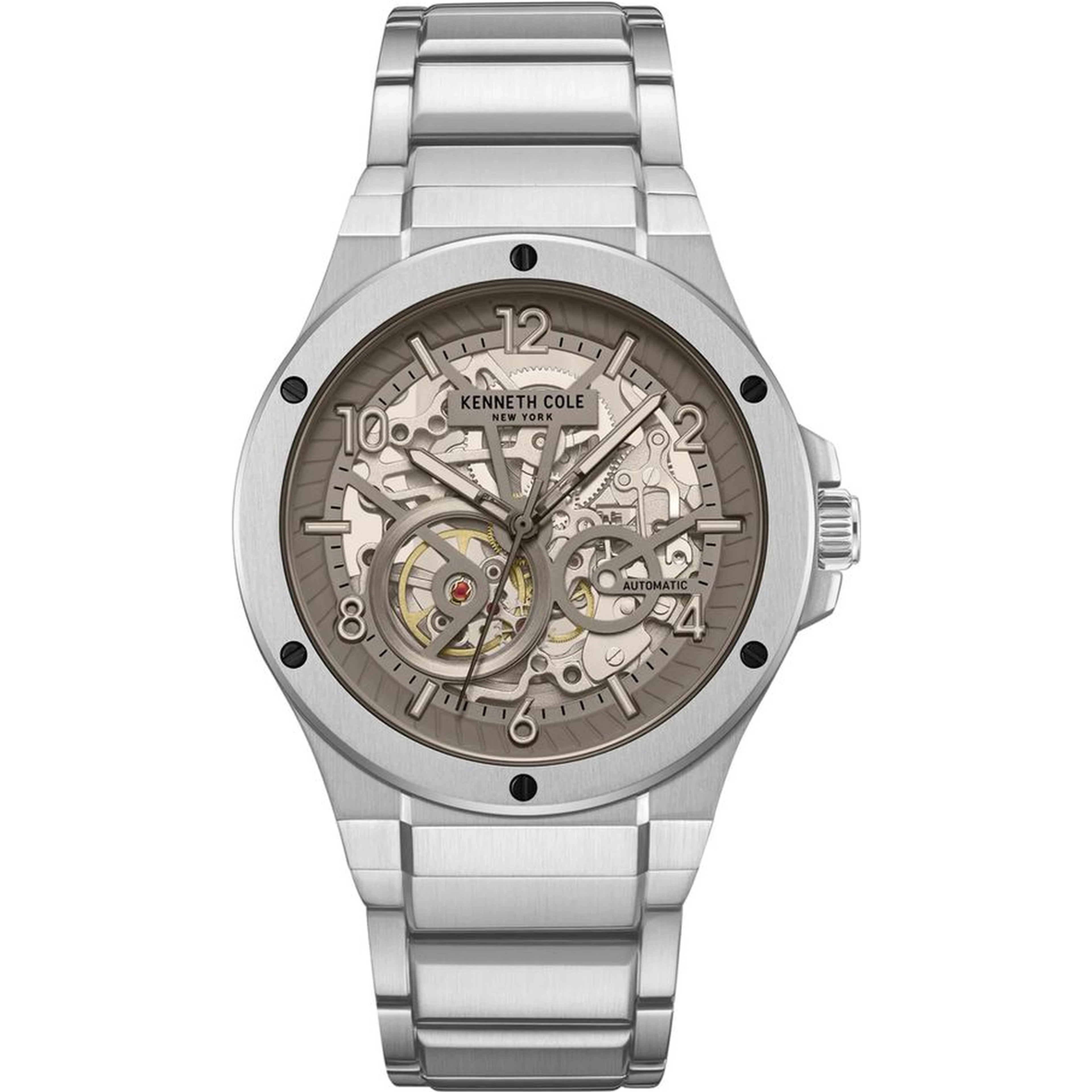 Gray Stainless Steel Dress Watch