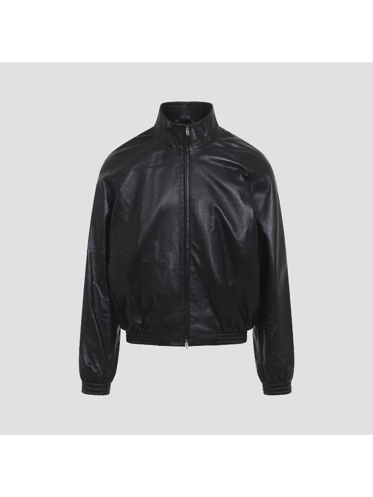 Acne Studios Leather Bomber Jacket